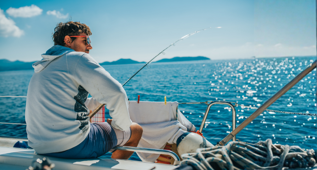 relaxed fishing