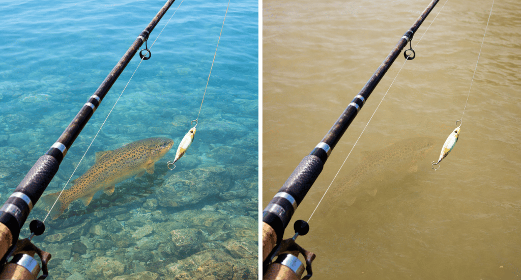 Clear vs Slightly Stained Water