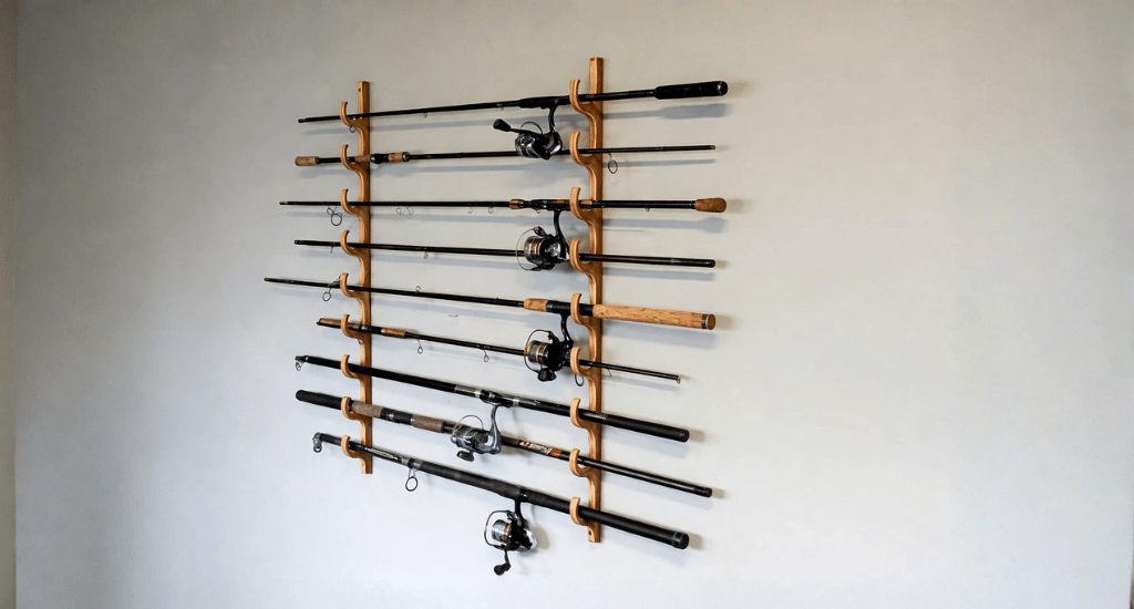 How to Hang a Fishing Pole on the Wall